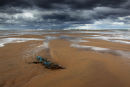 debris, balmedie beach