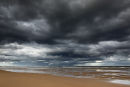 stormy skies, balmedie beach