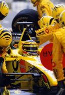 Jarno Trulli pit stop