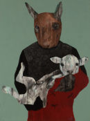 Becoming Roman, 2010, acrylic on canvas, 60x46cms