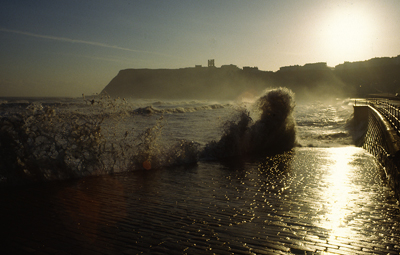 Rough seas at Scarborough