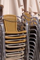 Stacked chairs