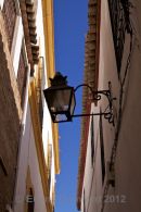 Wrought iron lamp