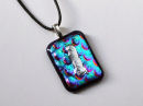 blue patterned pendant