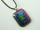 green and purple pendant