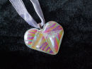 Large coloured striped heart