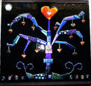heart tree mural
