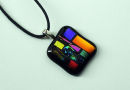 Multi-coloured dichroic pendant