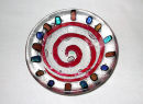 small red spiral bowl