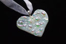 white heart pendant with colours