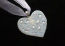 white heart with 'jewels'
