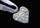 white 'jewelled' heart