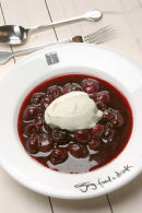 Warm Cherries with Mascarpone.