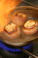 Scallops with fennel remoulade and watercress.