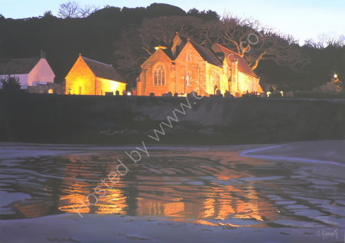 Reflections of St Brelade's Church 