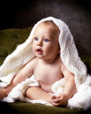 Baby with blanket