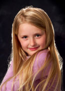 Coy young girl
