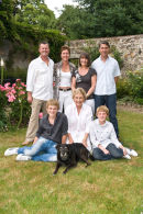 The Lawrence Family at home.