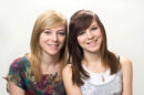 Amy and Lily Mahon in the studio.