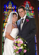 Sarah & Ben in church