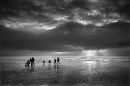 Blackpool Beach at Dusk