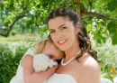 Bride and young Bridesmaid
