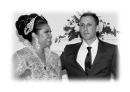 Alex and Jess just married (B & W)