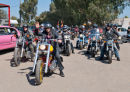 Jurgen leaving for ceremony with motorbike escort
