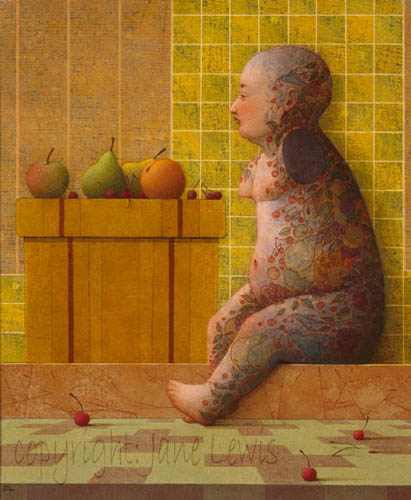 TATTOOED CHILD & FRUIT