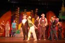 The jungle creatures confront Shere Khan