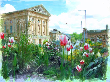 Town Hall, Todmorden  --  2010 Calderdale calendar