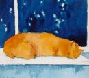 Asleep.