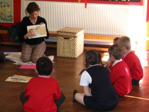 At work in a local infant school