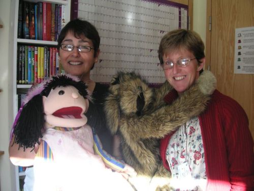 Teachers join in at the Royal Berks