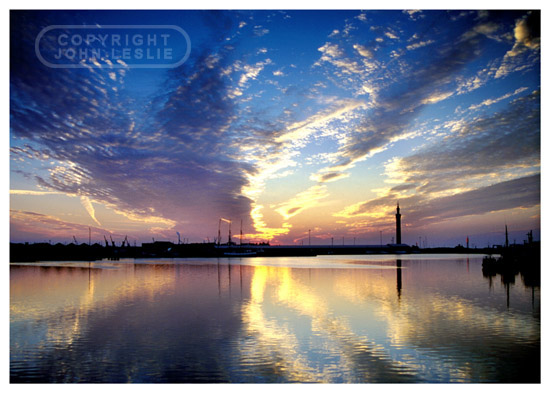 dock sunset 3 (blue)