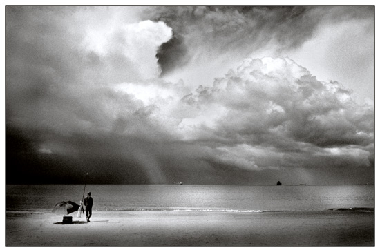 stormy estuary