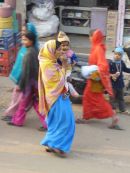 Woman and Child. Street Scene