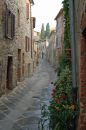 Typical hill village street, Tuscany