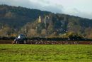 Ploughing near Dunster Castle