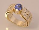 Diamond Ring with 1.54 ct Sri Lankan Sapphire