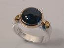 Silver Ring - Yellow Sapphires & Spectrolite