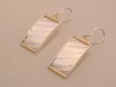 Textured Silver Earrings 