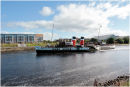 PS Waverley heading downriver, viewed from Renfrew.