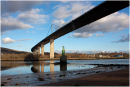 Under the Erskine Bridge, looking north to Old Kilpatrick.