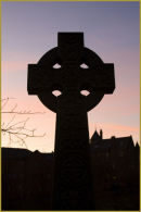 one of the memorial stones in the Necropolis
