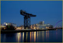 Lights reflected in the River Clyde