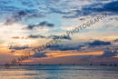 Sunset on Waikiki Beach, Hawaii