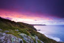 Sunrise over Rame Head Whitsand Bay Cornwall UK