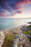 Sunset over Whitsand Bay Cornwall UK