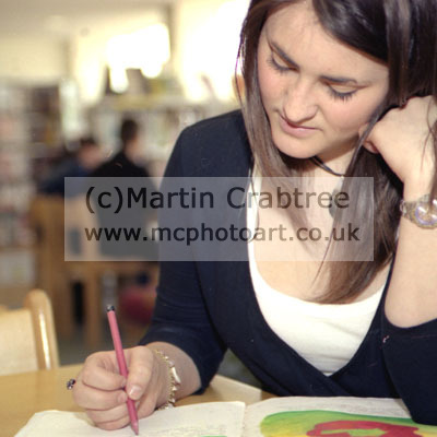 Prospectus picture of student.